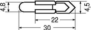 SIGNALNA ŽARNICA T5,5 60V 20mA L=30mm