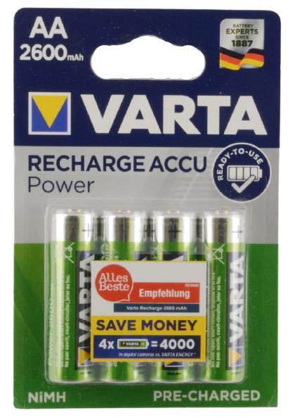 AKU. Ni-Mh AA 1,2V 2600mAh VARTA