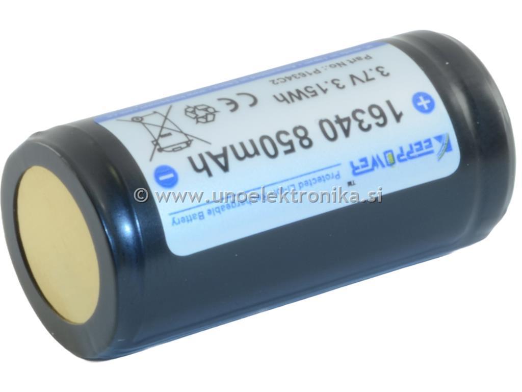 AKUMULATOR Li-Ion 16340 3,7V 850mAh