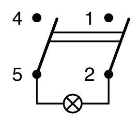 STIKALO 2 POLNO Z LUČKO MODRO 29x22mm