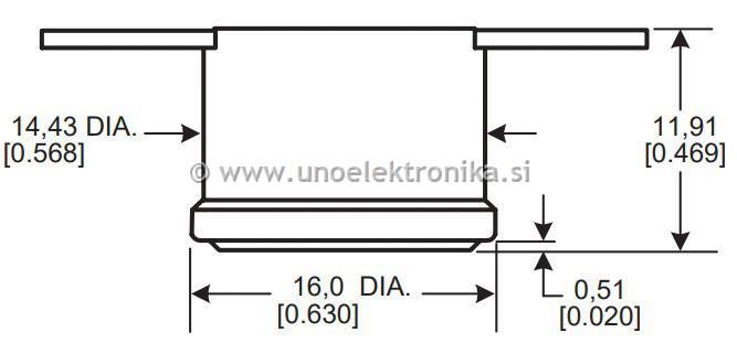 TERMOSTAT 110°C 10A/250V NC