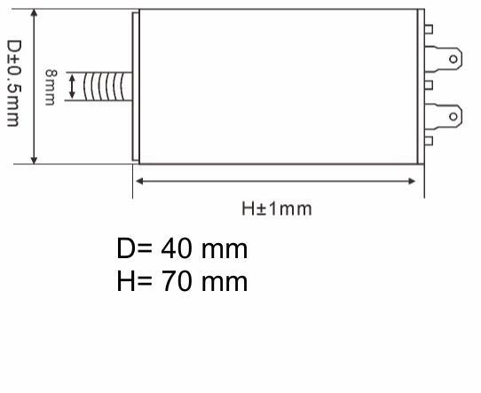 KONDENZATOR DELOVNI 14uF 450VAC