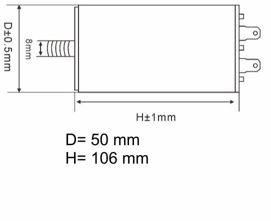 KONDENZATOR DELOVNI 50uF 450VAC