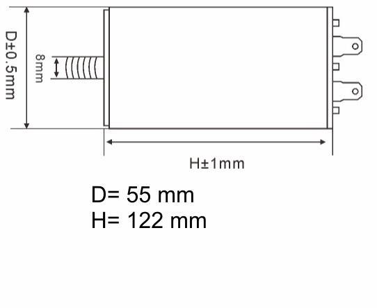 KONDENZATOR DELOVNI 70uF 450VAC