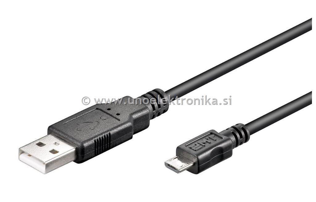 KABEL USB A - USB B MICRO L= 0,6 m