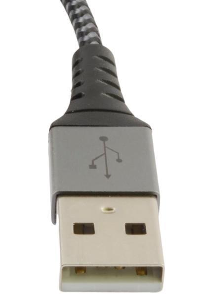 TEKSTILNI KABEL USB A - USB C MICRO L=2m