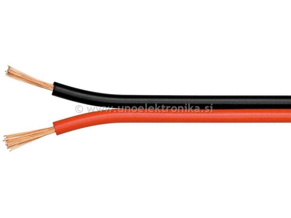 KABEL ZA ZVOČNIKE 2x1.5mm2 ČRNO/RDEČ CCA