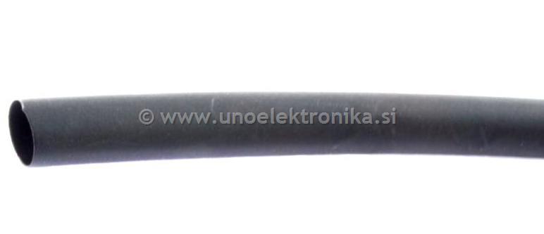 TERMOSKRČNA CEV fi 6,4 /3,2mm ČRNA