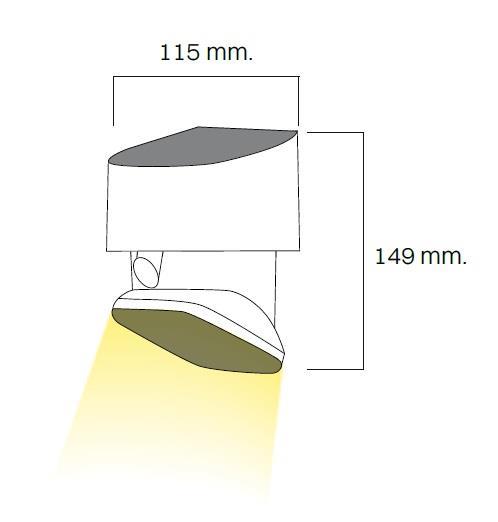 SOLARNI LED REFLEKTOR MINI 4000K 2000lm