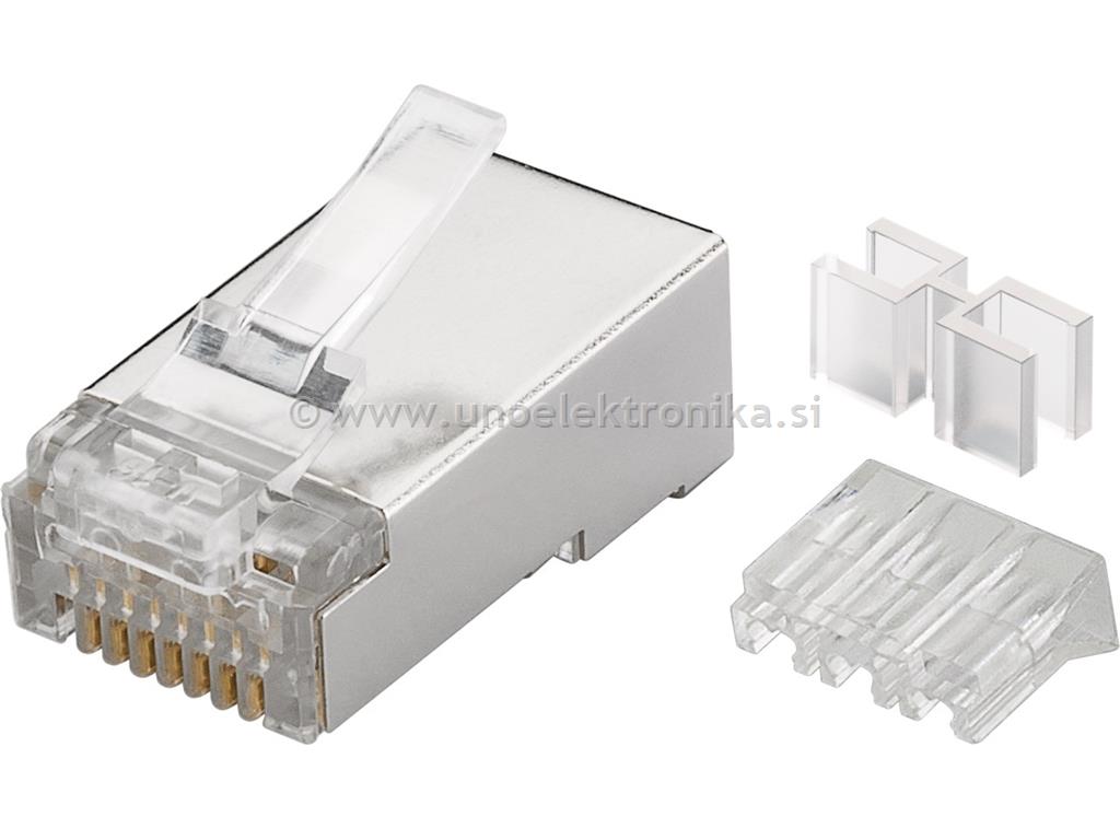 MIKROVTIKAČ RJ45 8/8 CAT6A Z VODILOM