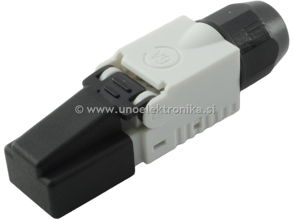 MIKROVTIKAČ RJ45 8/8 CAT6A SESTAVLJIV