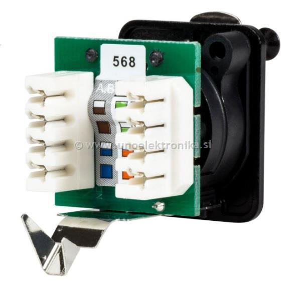 VTIČNICA VGRADNA 8/8 RJ45 CAT5e, ZA UTP