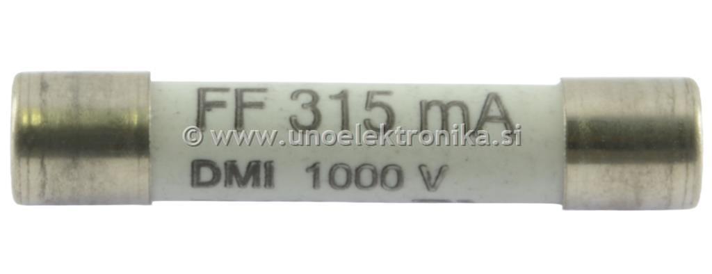 VAROVALKA CEVNA 6,3x32mm FF 315mA 1KV